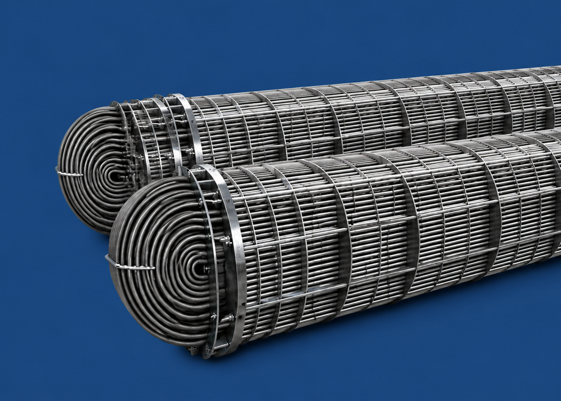 Stainless steel heat exchanger tubes bundle